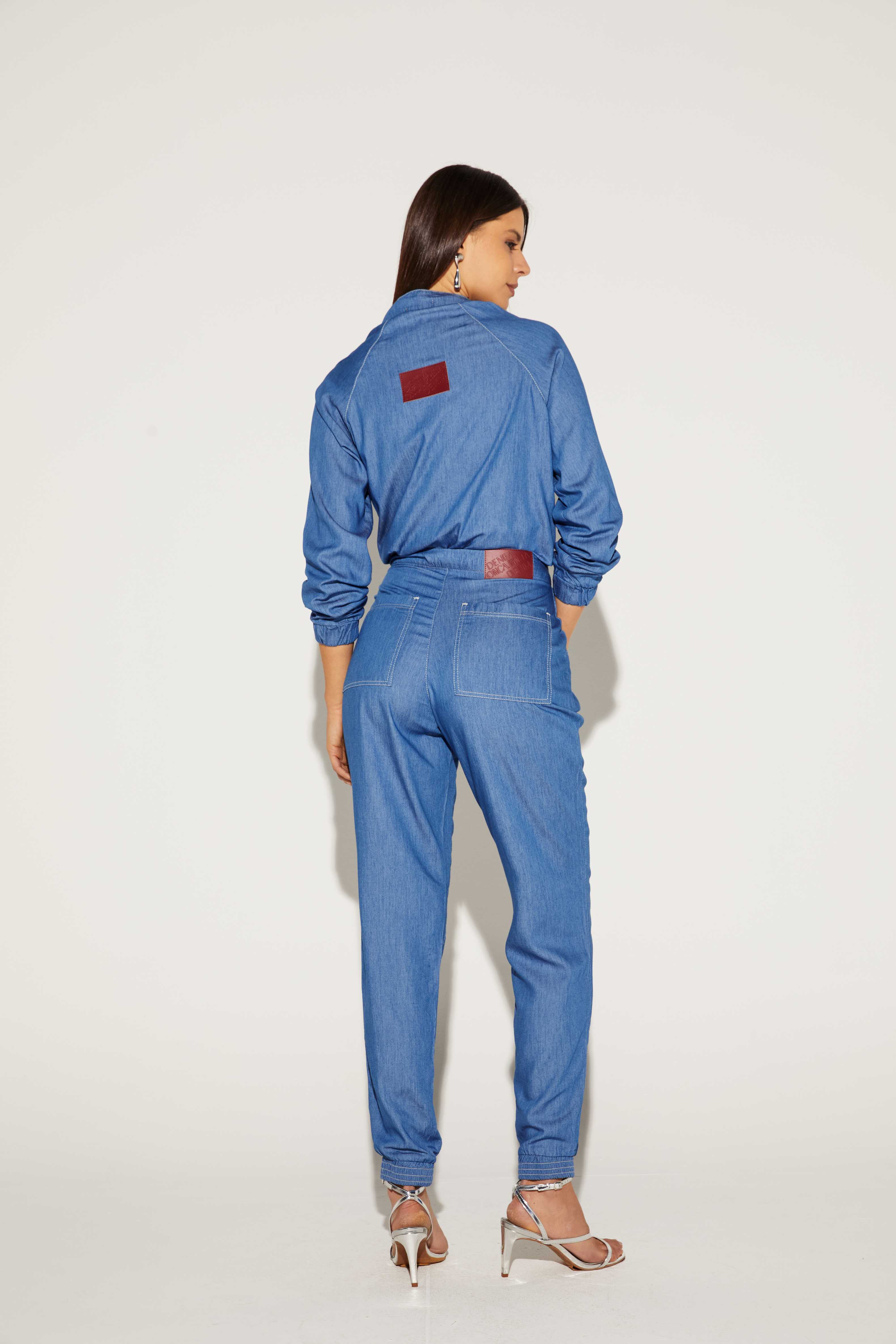 CALÇA JOGGER FEMININA JENAS ONCA PRETA