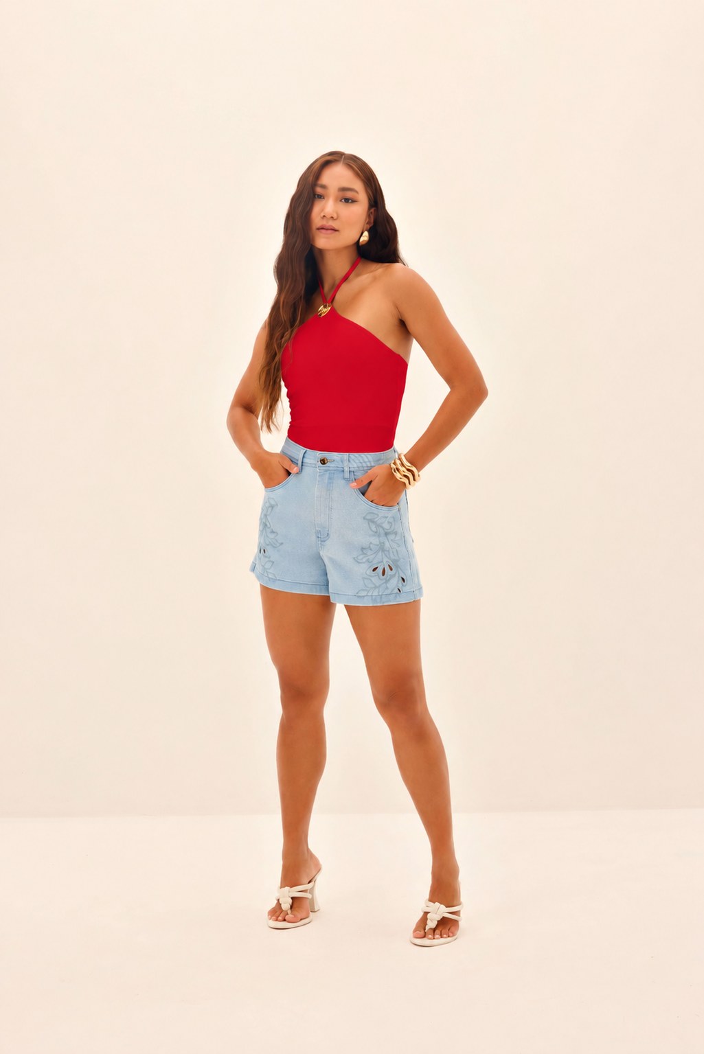 BODY FEMININO FRENTE UNICA FLOR METAL FRONTAL ONÇA PRETA