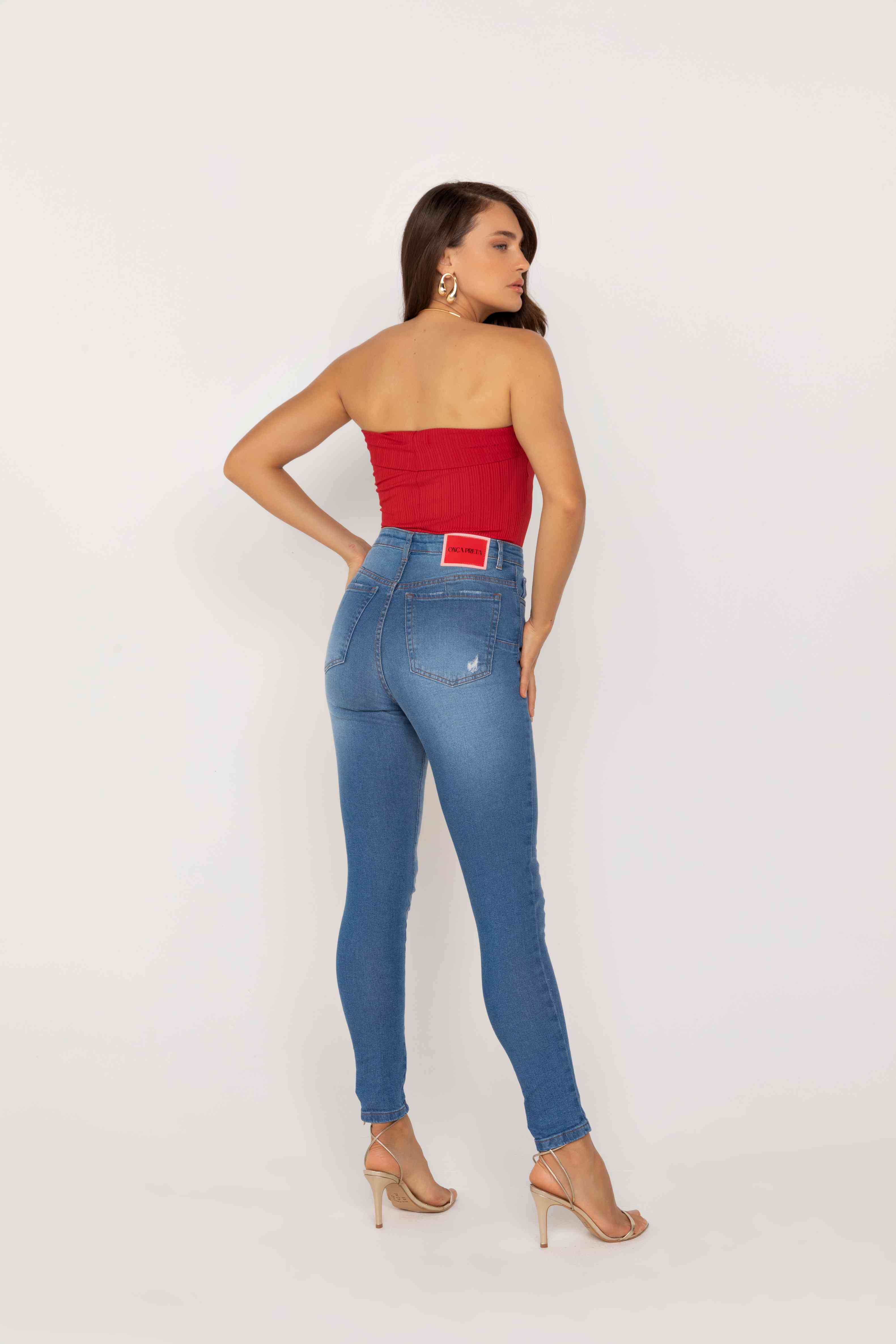 BLUSA TOMARA QUE CAIA CANELADO ONCA PRETA