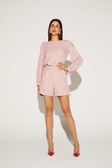 BLUSA FEMININA AMARRAÇÃO PUNHO ONCA PRETA