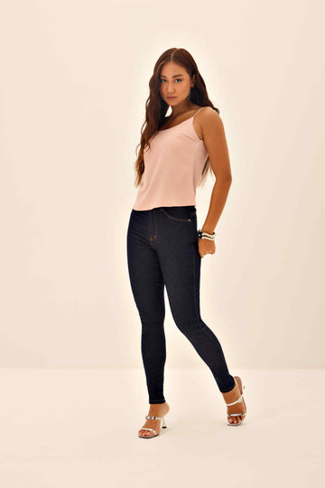 BLUSA FEMININA ALÇA DE STRASS ONCA PRETA