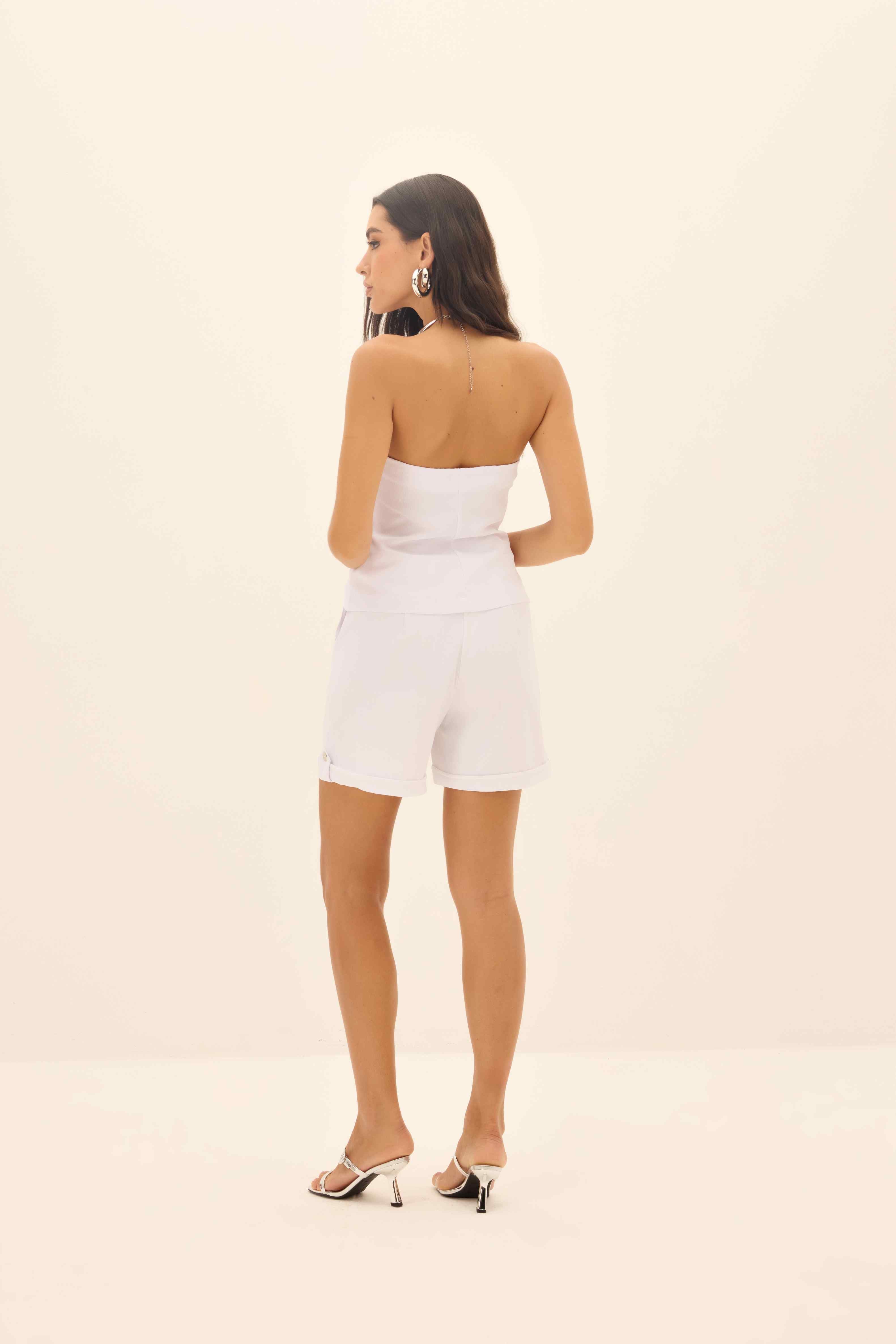 BLUSA FEMININA  TOMARA QUE CAIA ALFAIATARIA ONCA PRETA
