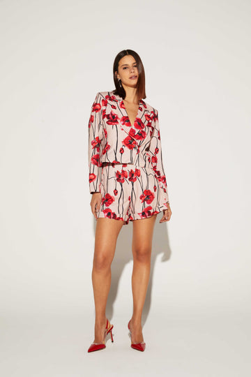 BLAZER FEMININO SUBLIMADO ONCA PRETA