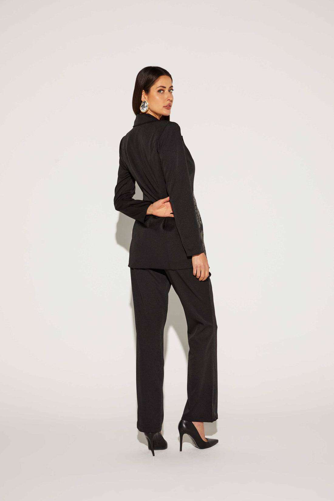 CALÇA FLARE FEMININA BASICA ONCA PRETA
