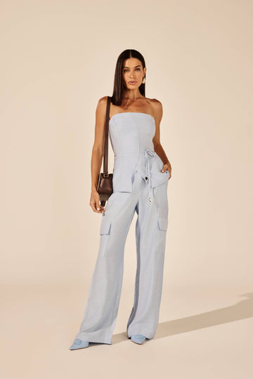 CALÇA WIDELEG FEMININA ALFAIATARIA CARGO