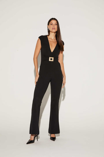 MACACAO FEMININO FIVELA FRONTAL ONCA PRETA