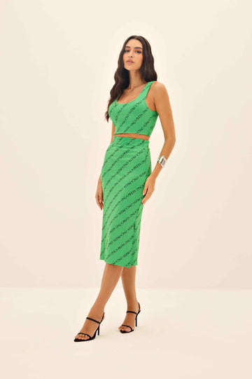 REGATA CROPPED FEMININO LOGOMANIA ONÇA PRETA