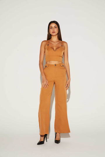 TOP FEMININO DE ALÇA MARTINGALE ONCA PRETA
