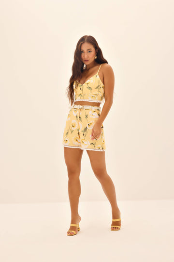 TOP FEMININO DE ALÇA ESTAMPADA ONÇA PRETA