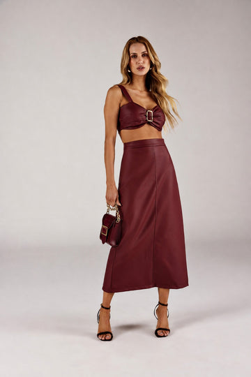 TOP FEMININO DE ALÇA DETALHE FRONTAL ONÇA PRETA
