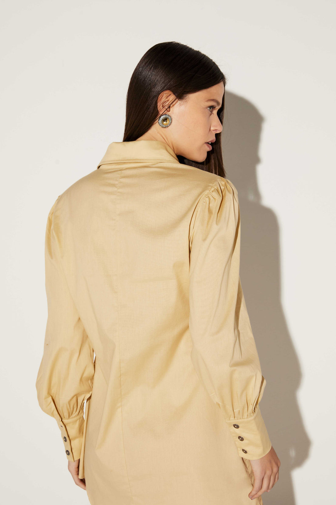 VESTIDO FEMININO ESTILO CAMISA ONÇA PRETA