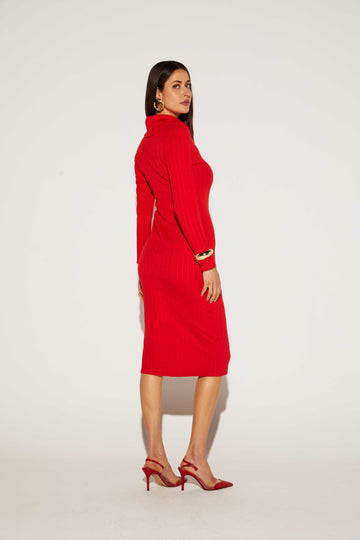 VESTIDO MIDI FEMININO COMFY ONCA PRETA