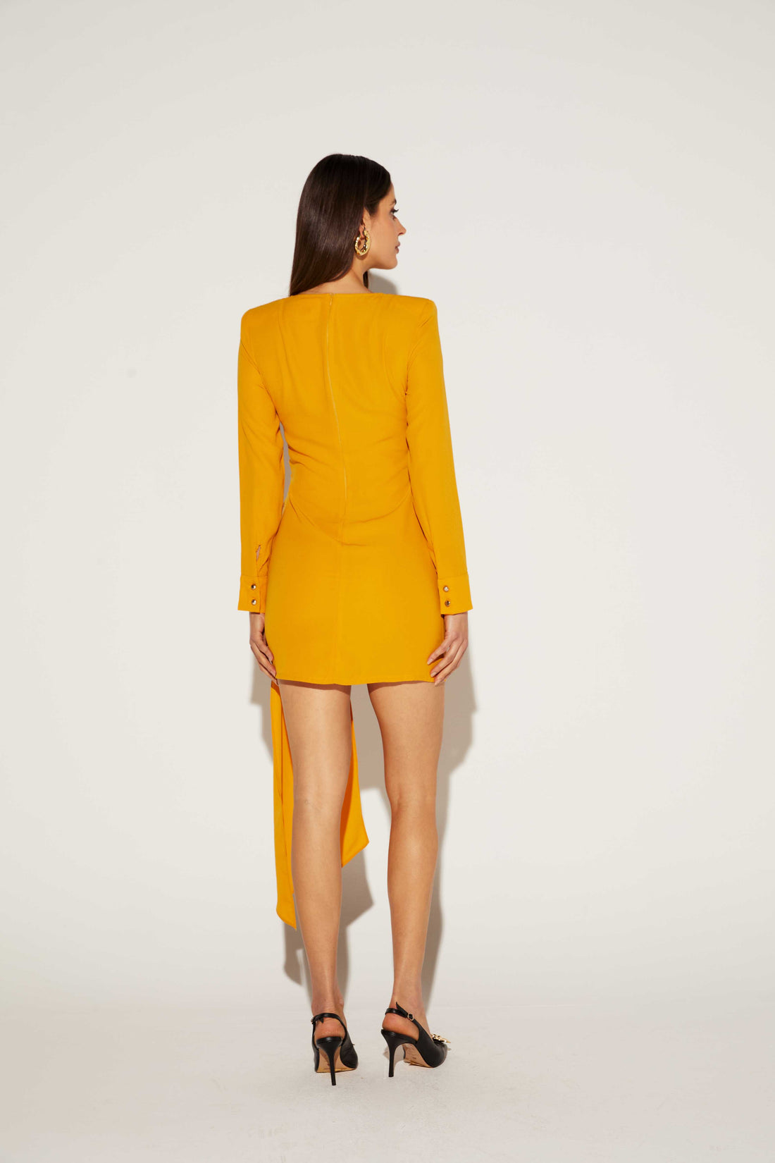 VESTIDO FEMININO CURTO MANGA COMPRIDA