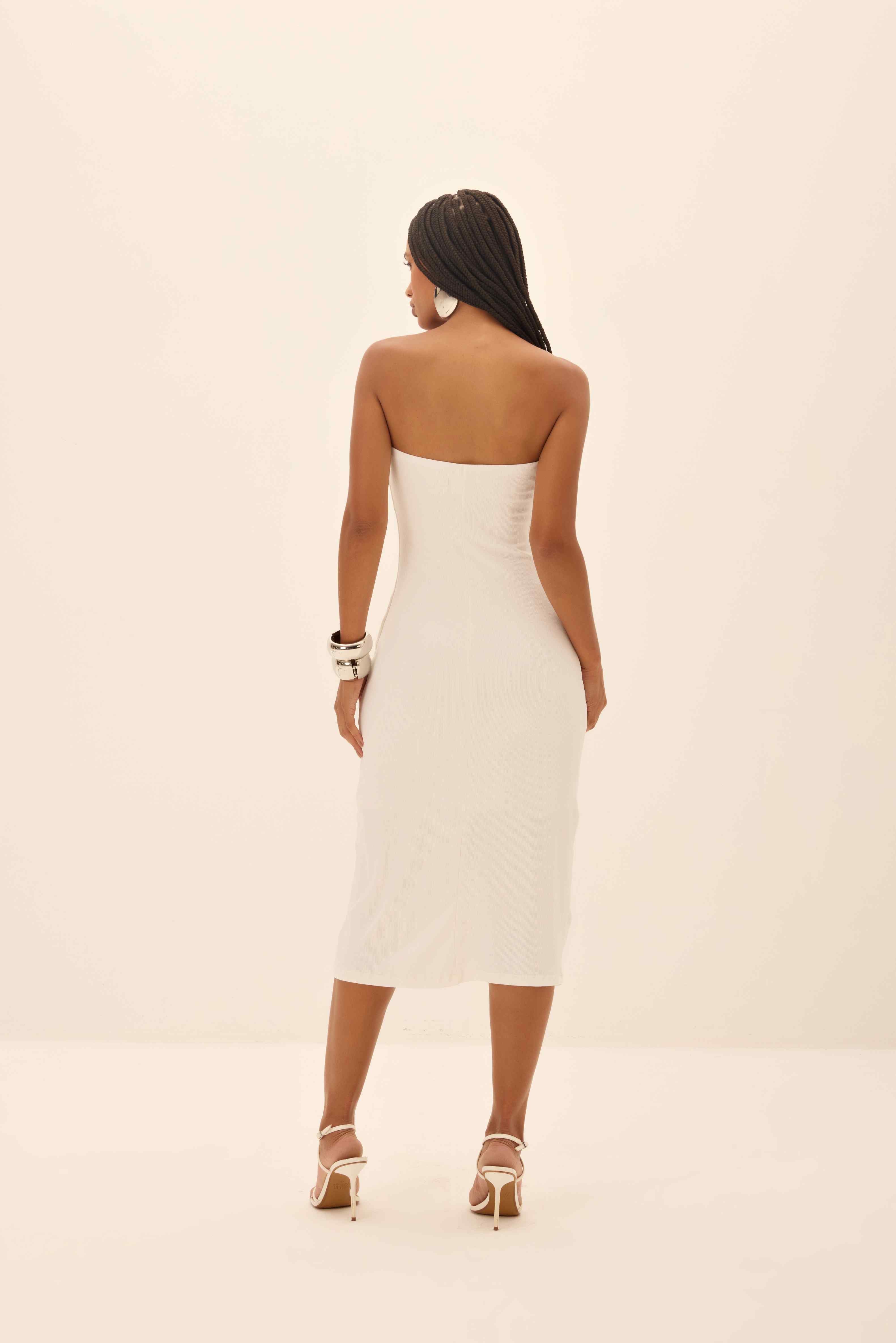 VESTIDO MIDI FEMININO STRASS FRONTAL  ONÇA PRETA