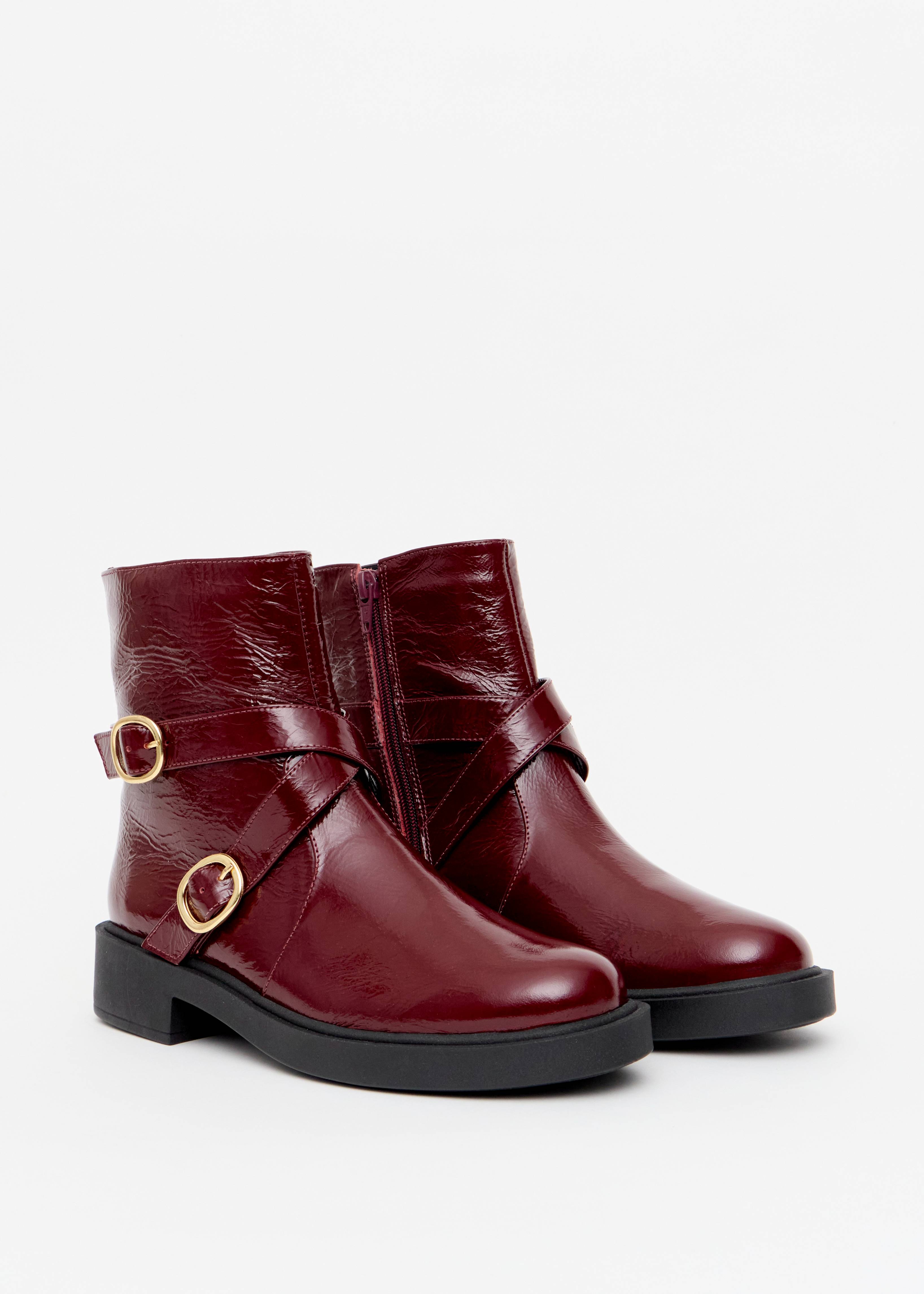 COTURNO VERNIZ CRINKLE FIVELA DUPLA