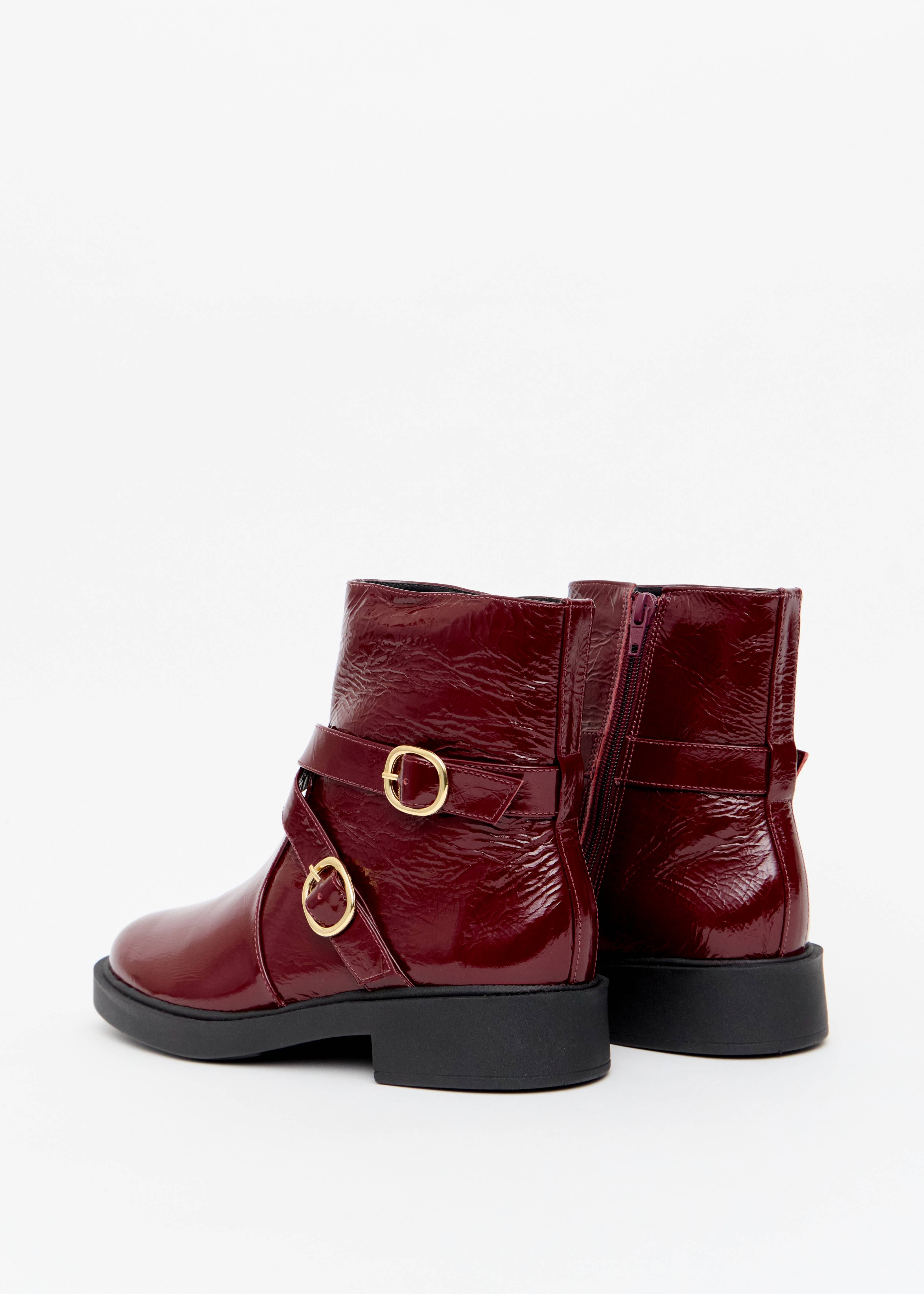 COTURNO VERNIZ CRINKLE FIVELA DUPLA