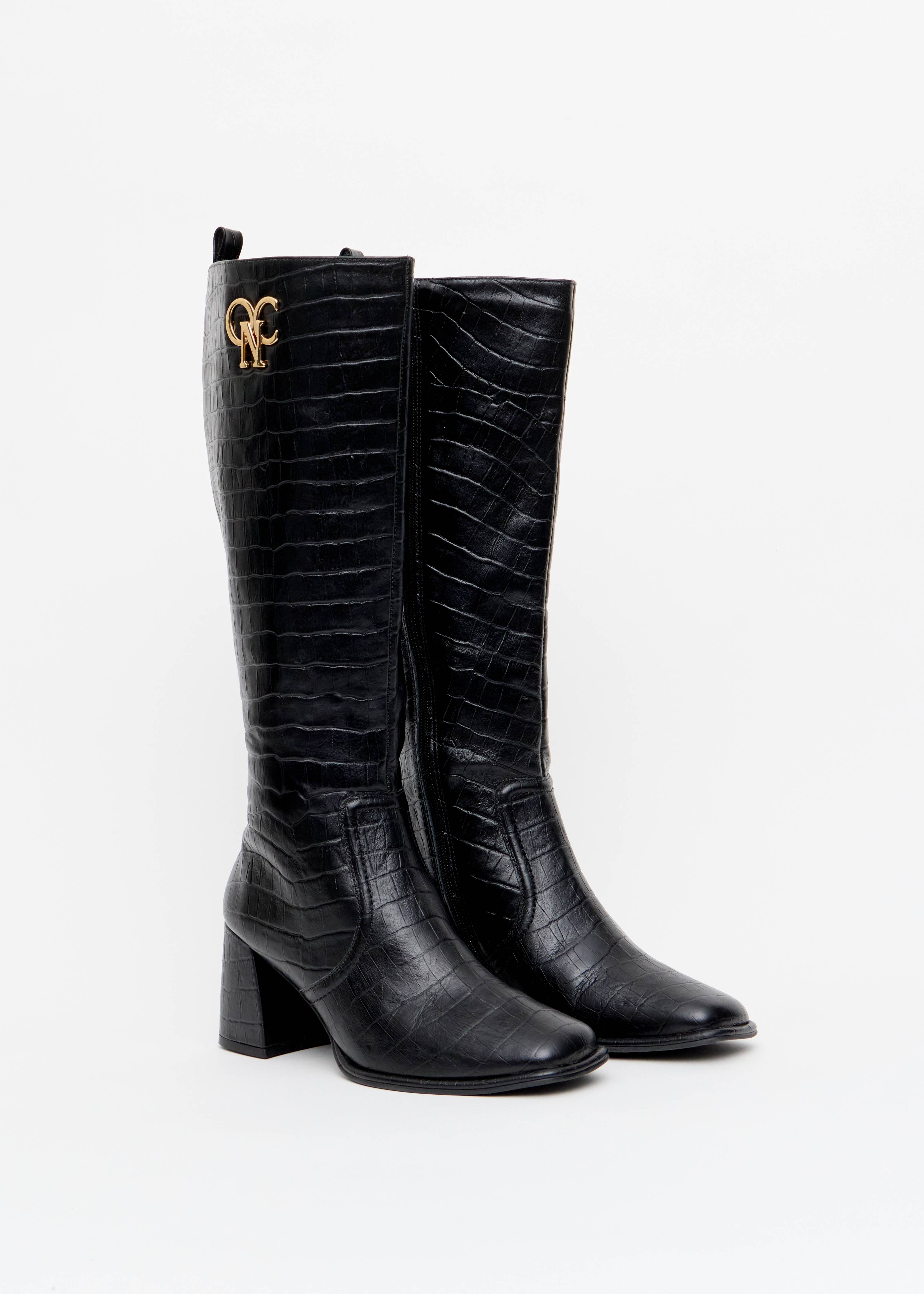 BOTA CANO LONGO CROCO SALTO BLOCO