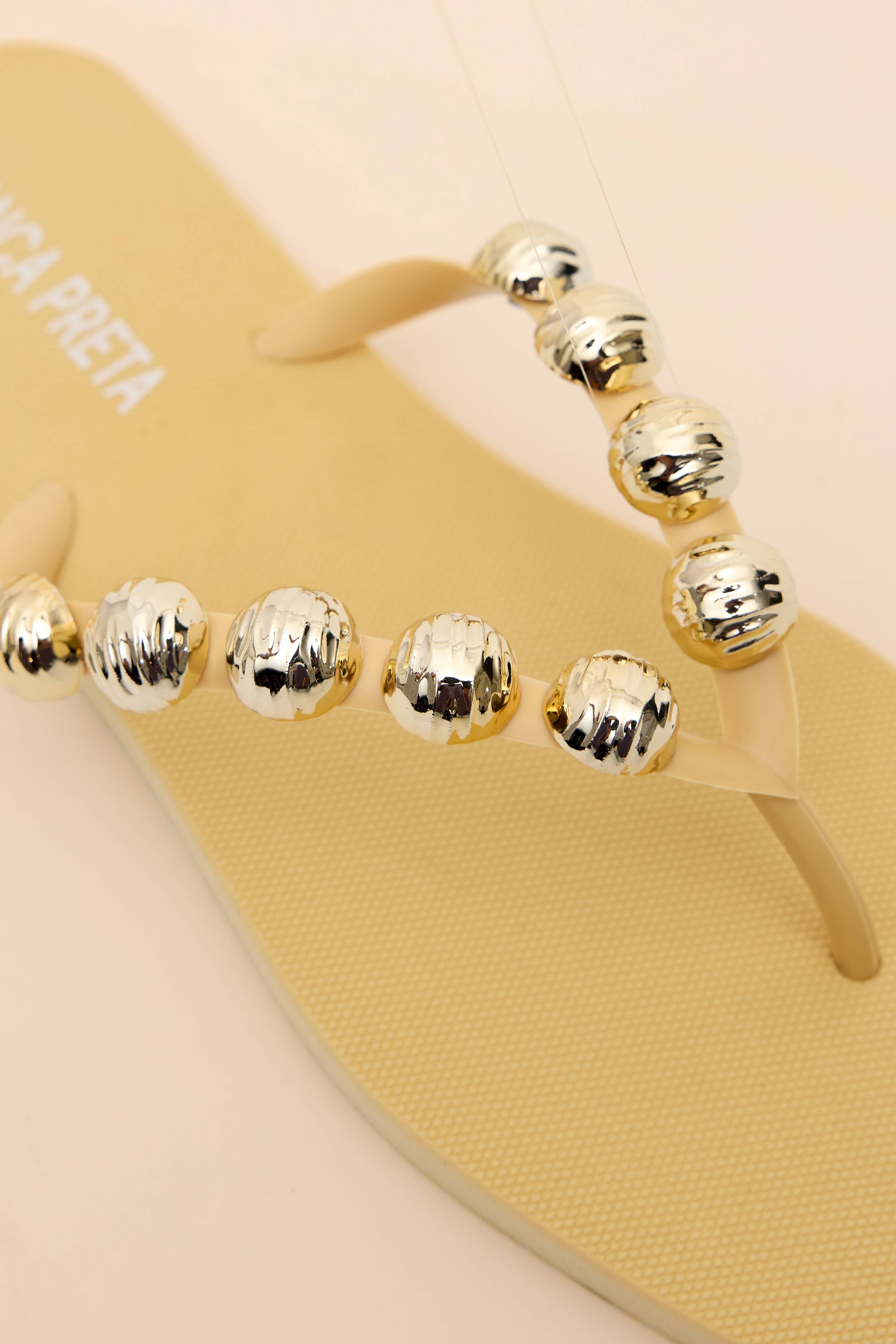 CHINELO BOLOTAS METAL TIRAS