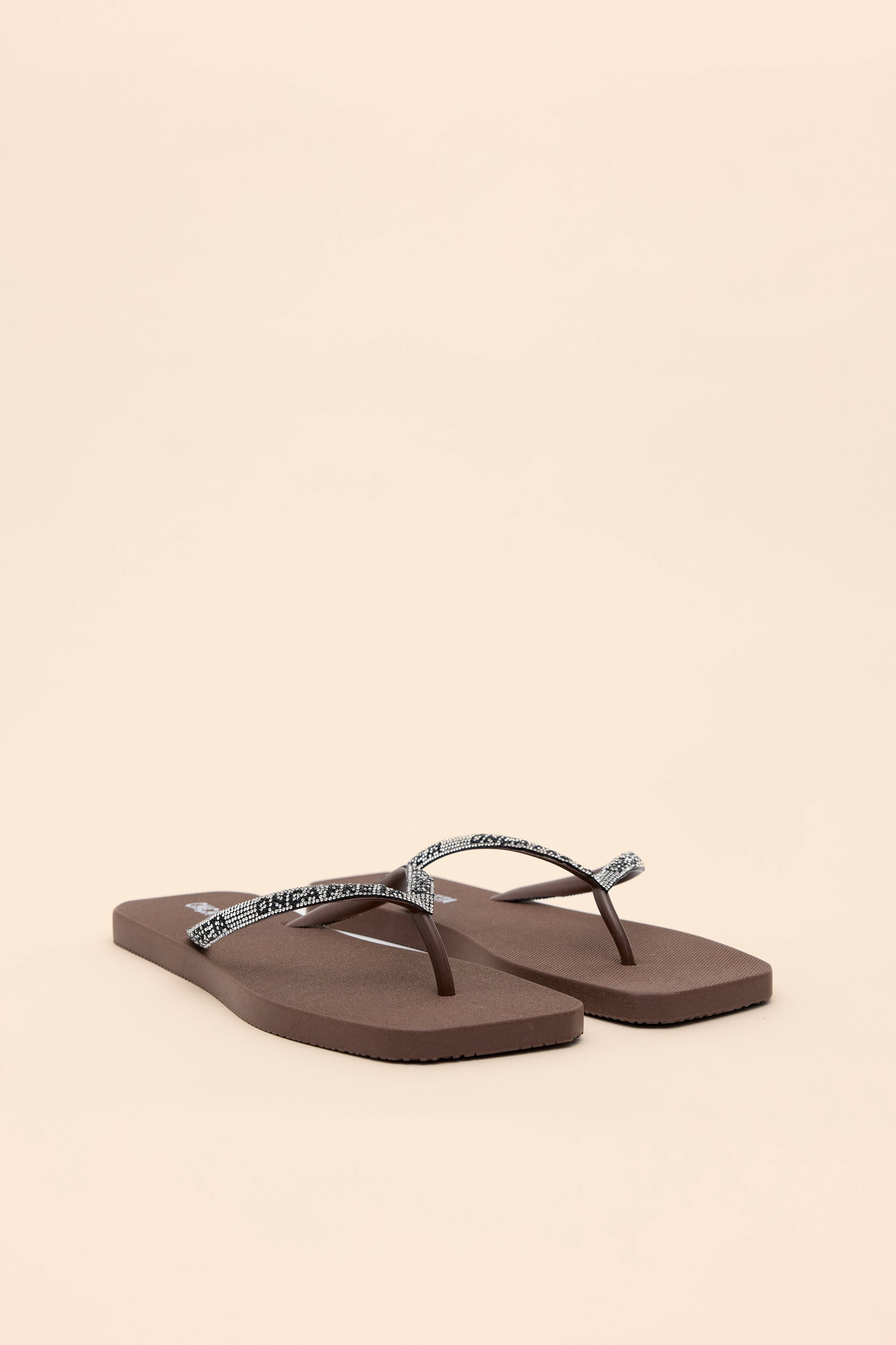 CHINELO STRASS ESTAMPADO TIRA