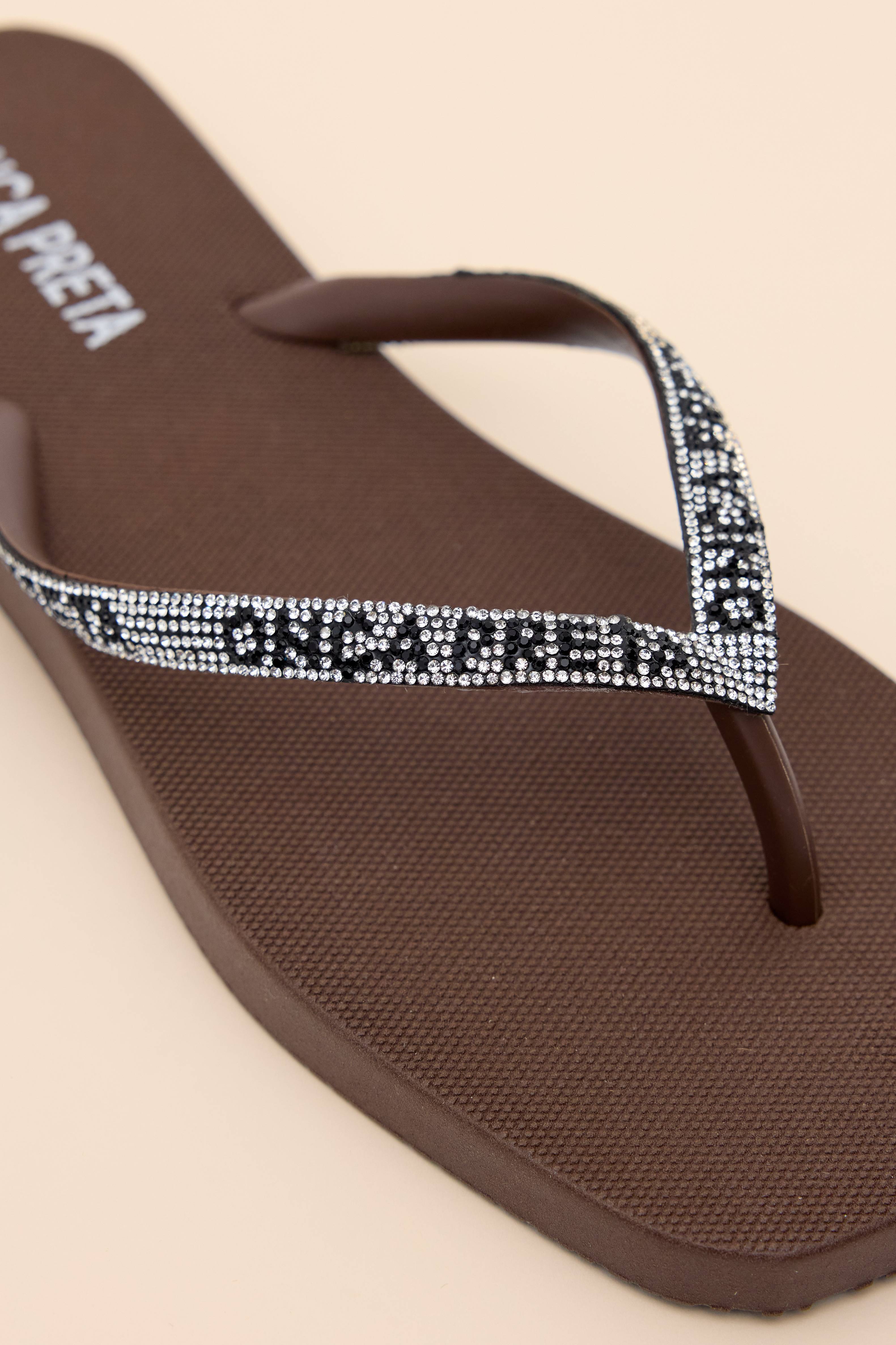 CHINELO STRASS ESTAMPADO TIRA