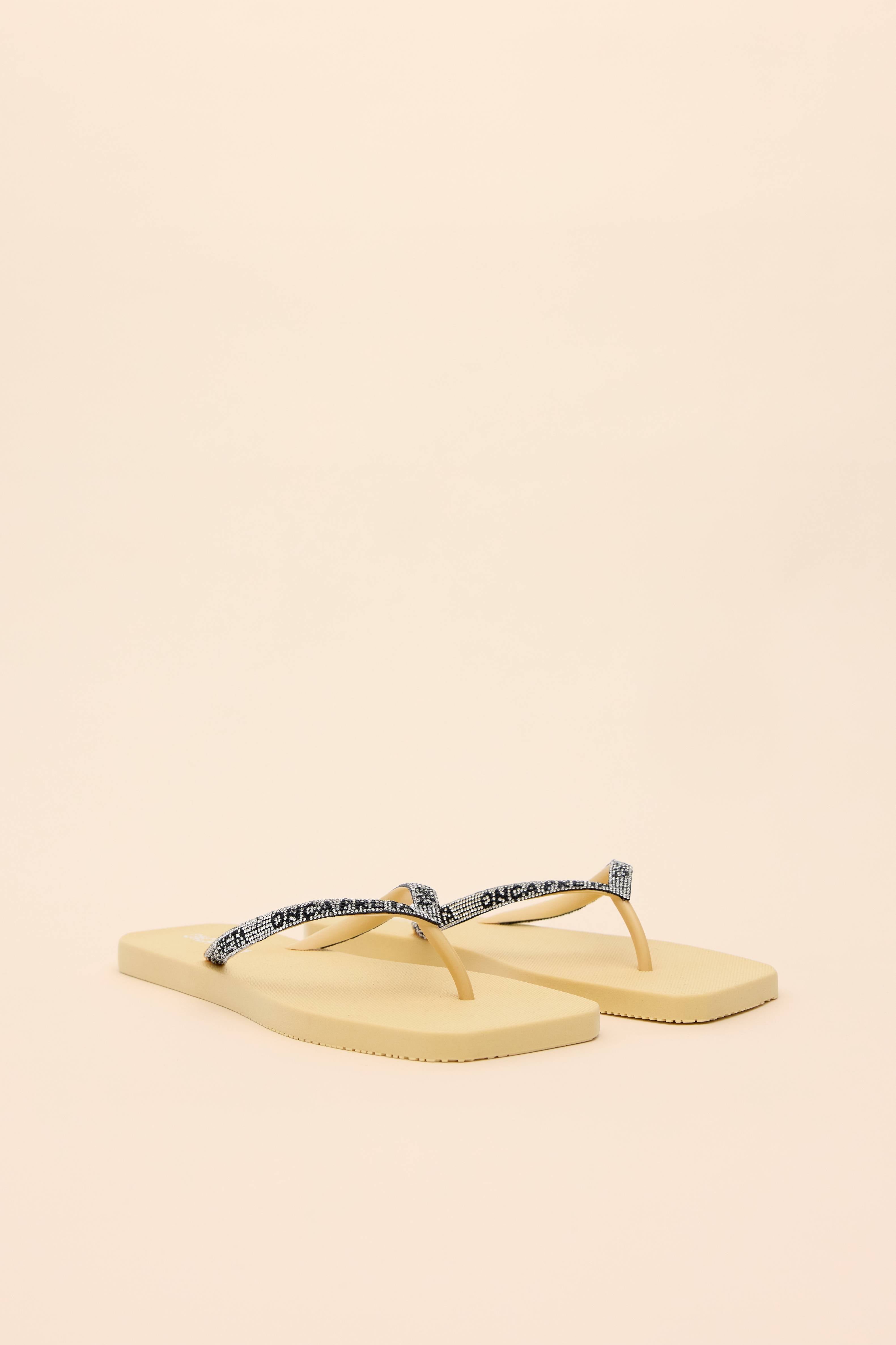 CHINELO STRASS ESTAMPADO TIRA