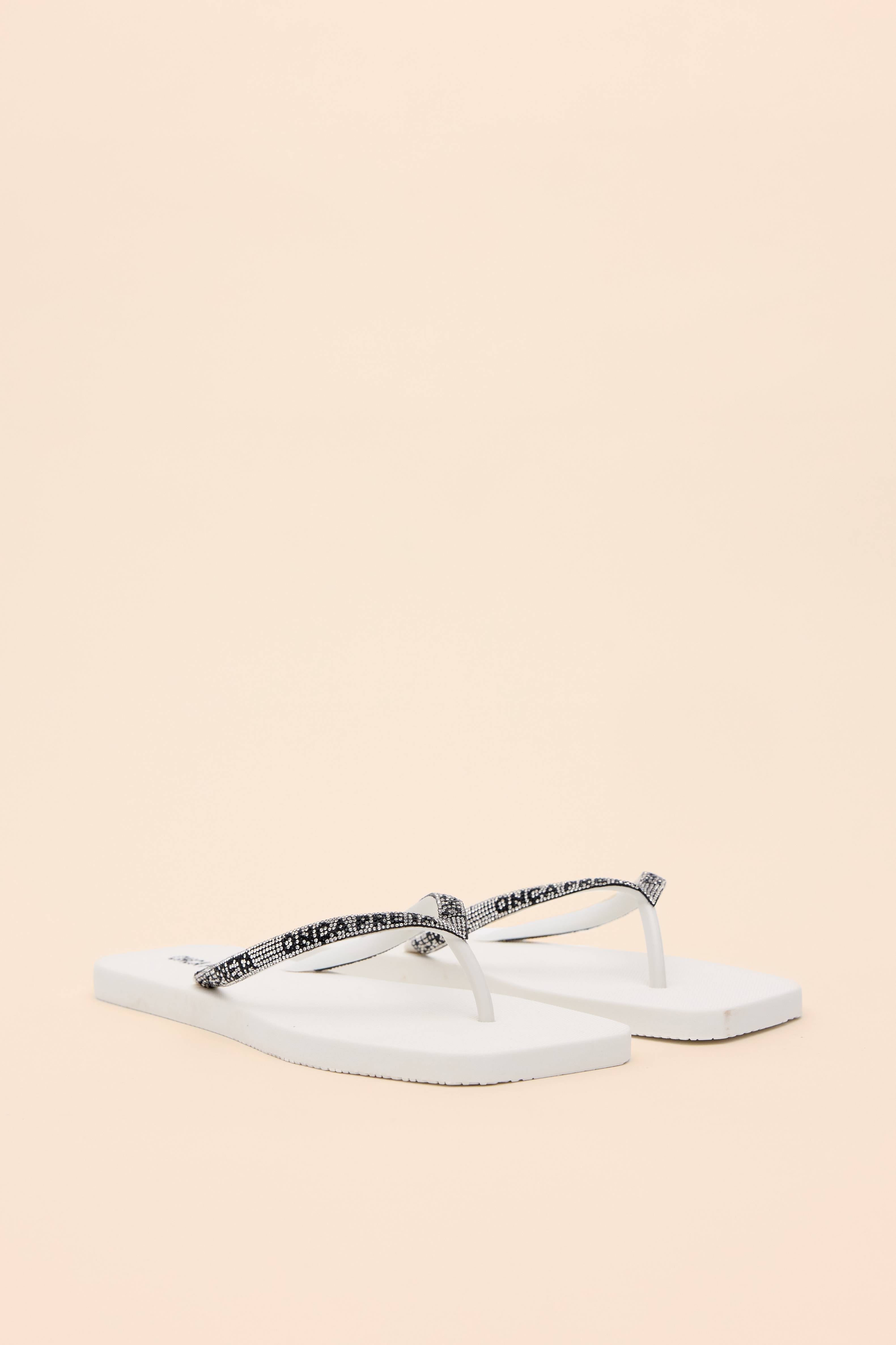 CHINELO STRASS ESTAMPADO TIRA