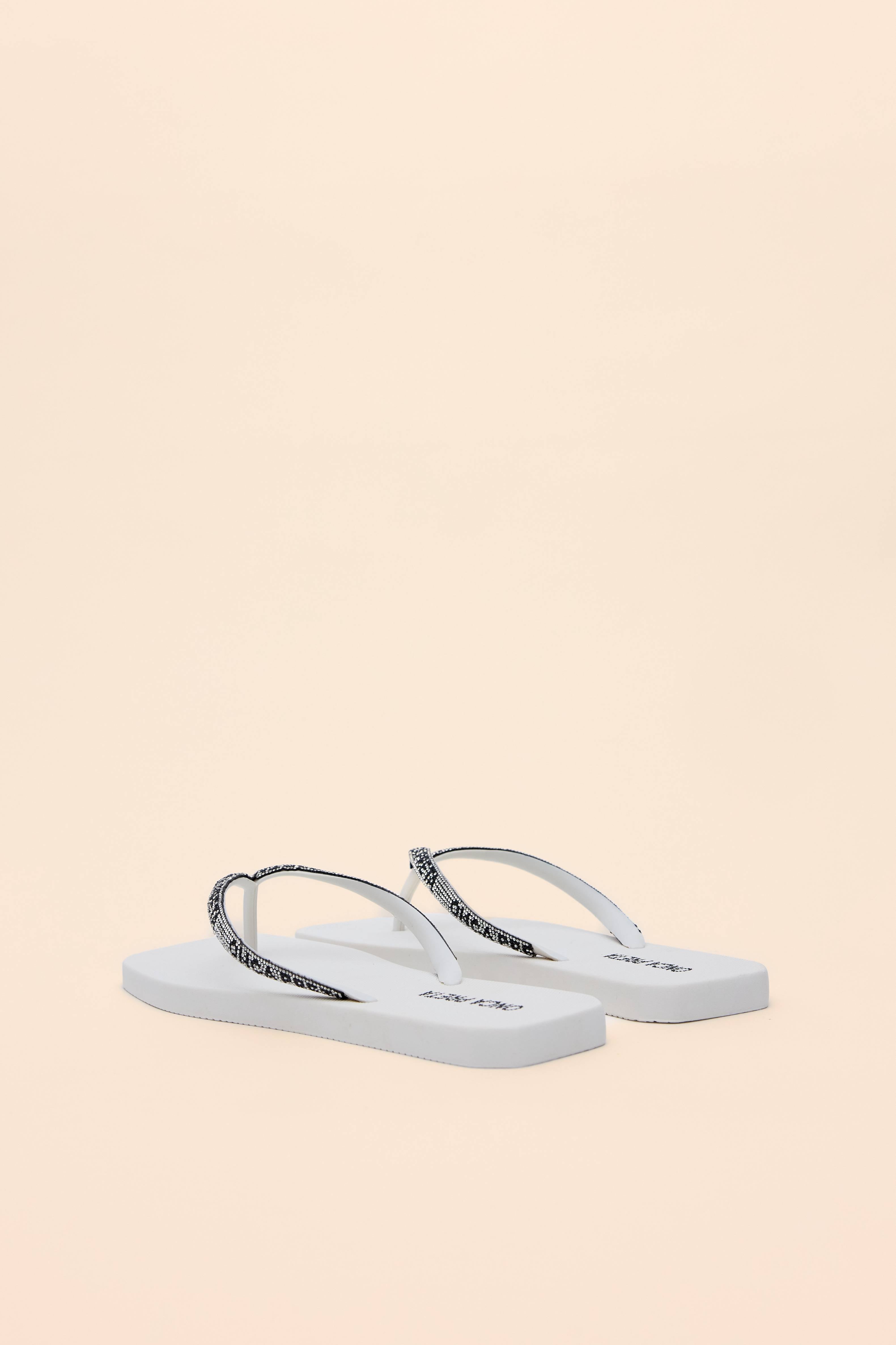 CHINELO STRASS ESTAMPADO TIRA