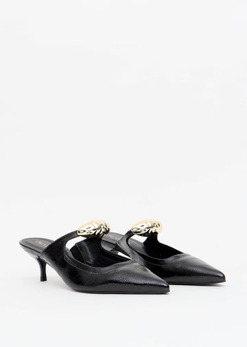 MULE VERNIZ SALTO KITTEN MEDALHA