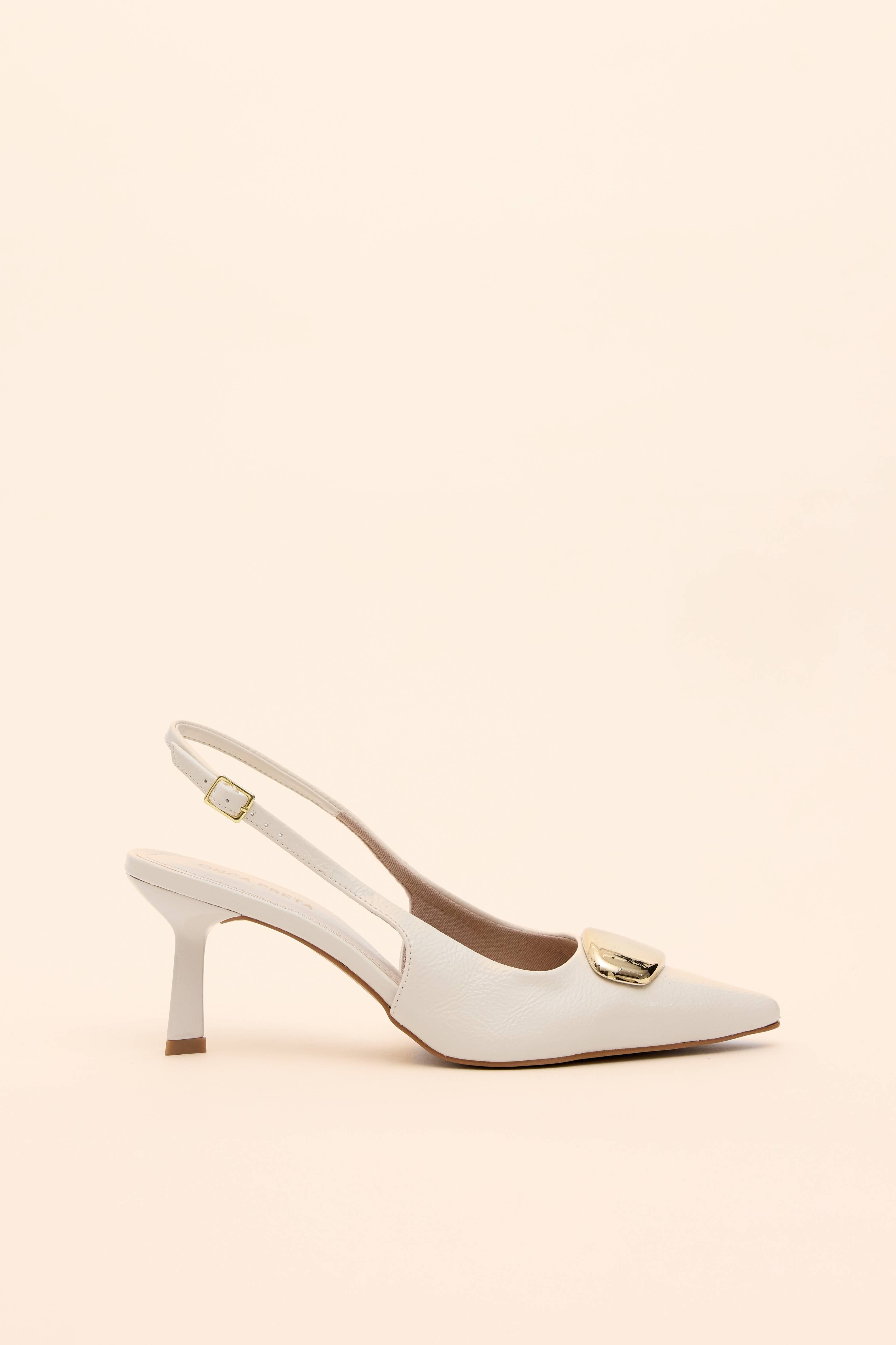 SCARPIN CHANEL METAL SALTO FINO
