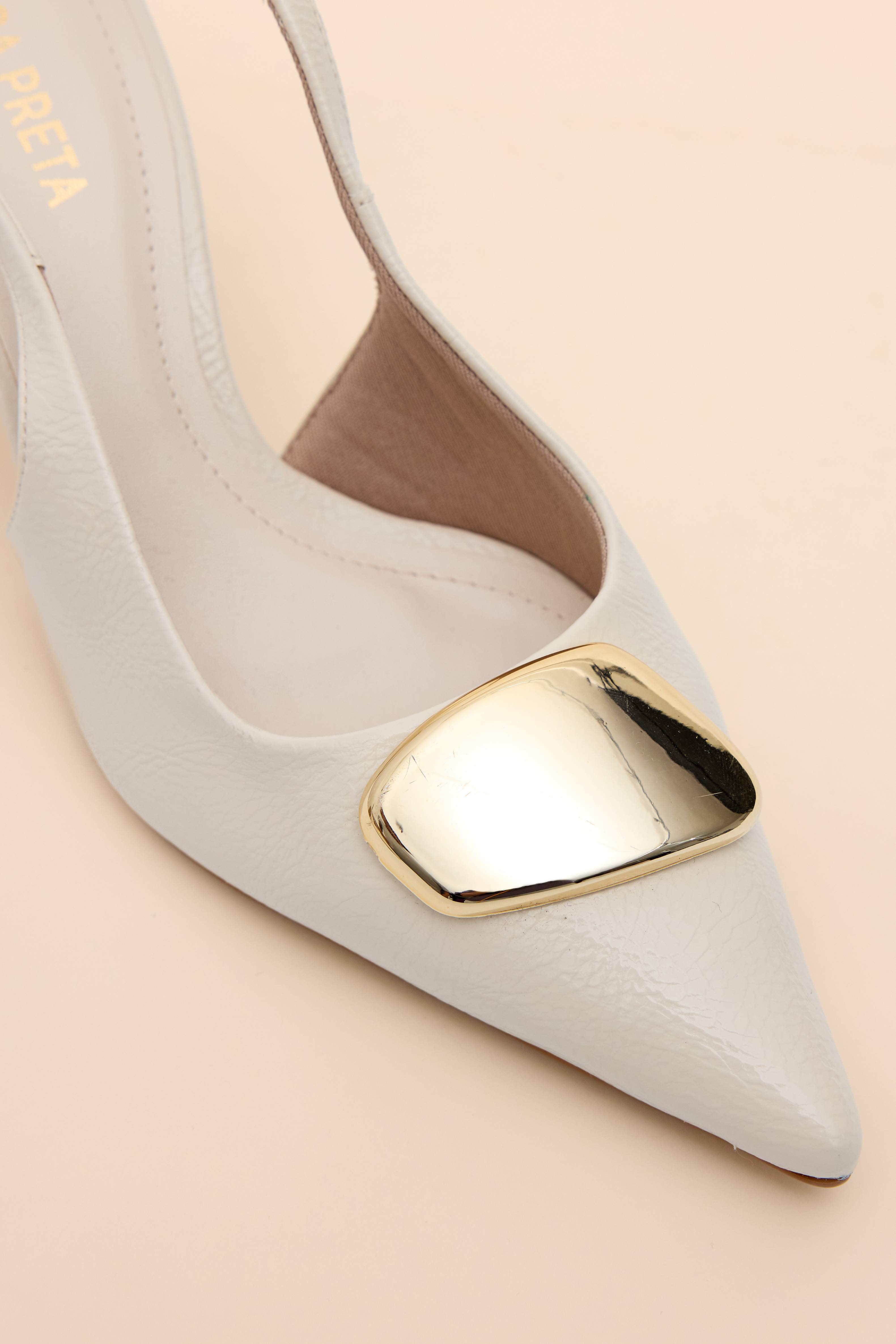 SCARPIN CHANEL METAL SALTO FINO