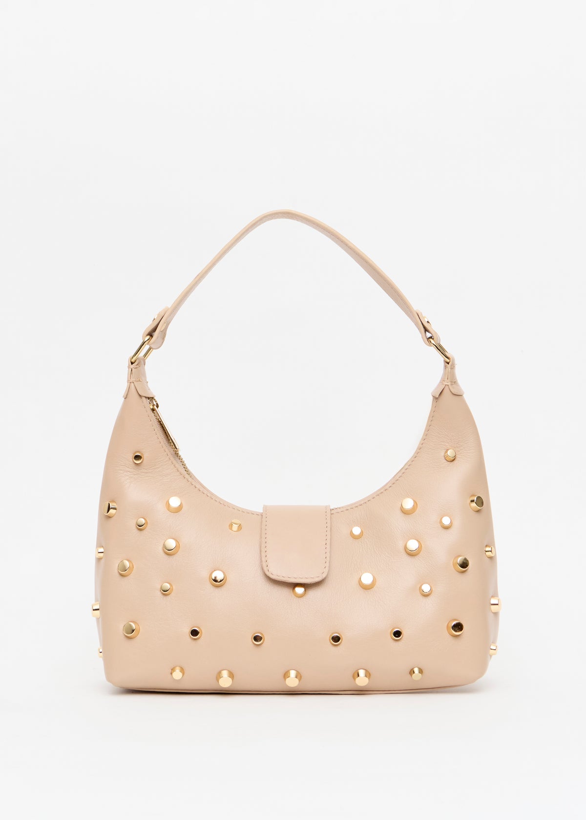 BOLSA MEIA LUA COM TACHAS
