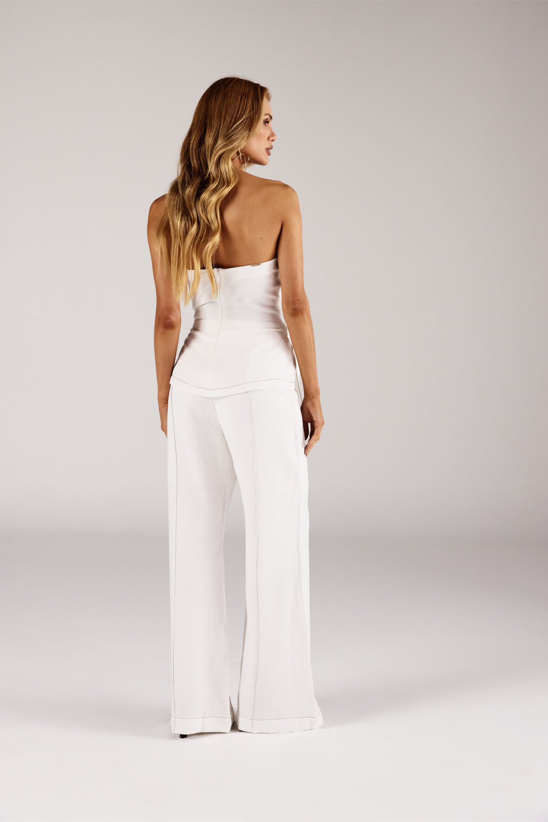 CALÇA FEMININA PANTALONA COSTURA APARENTE ONÇA PRETA